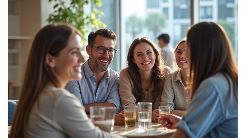 Diverse group of people smiling, representing successful investors and their positive impact