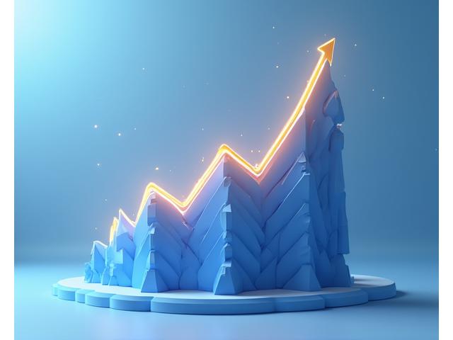Abstract financial graphic showing interconnected growth lines and stable bases, symbolizing long-term, diversified investment philosophy.
