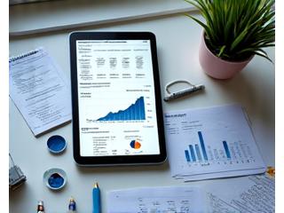 Data visualization of diversified investment portfolio on a light background