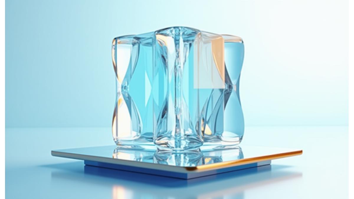 Abstract depiction of transparent layers and interlocked shapes, symbolizing clarity and agreement